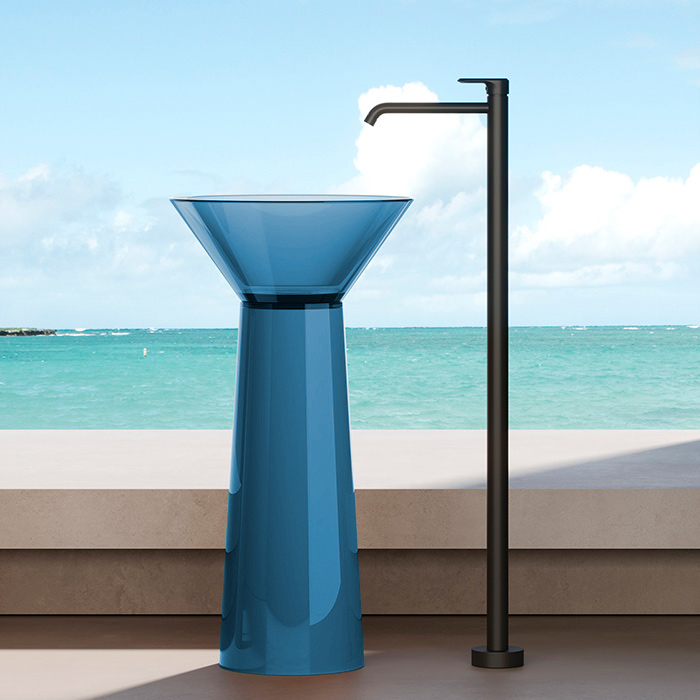 Фото Раковина Dea Design Pedestal Basin DD2022 480 R7 напольная 48 см, цвет royal blue