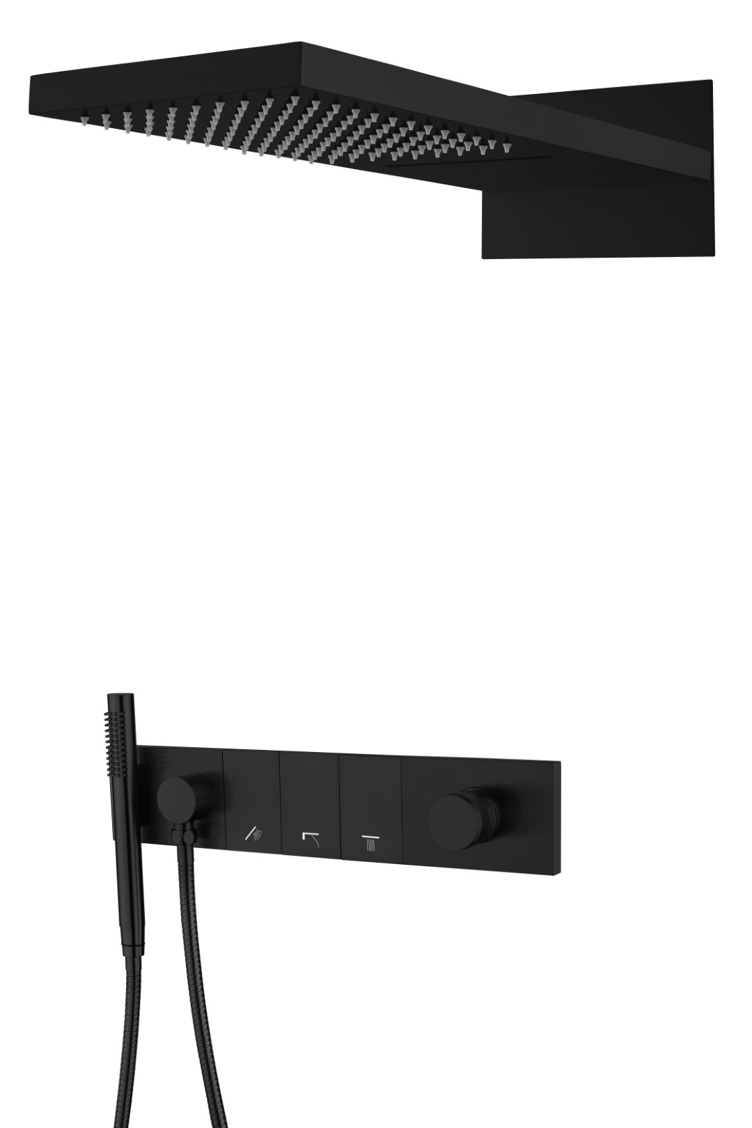 Фото Душевая система Boheme Zodiac 132-B черный матовый