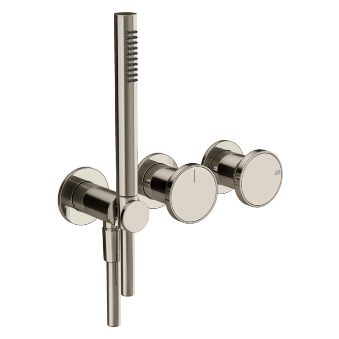 Фото Смеситель Gessi Origini 66036#720 для ванны, никель глянец pvd