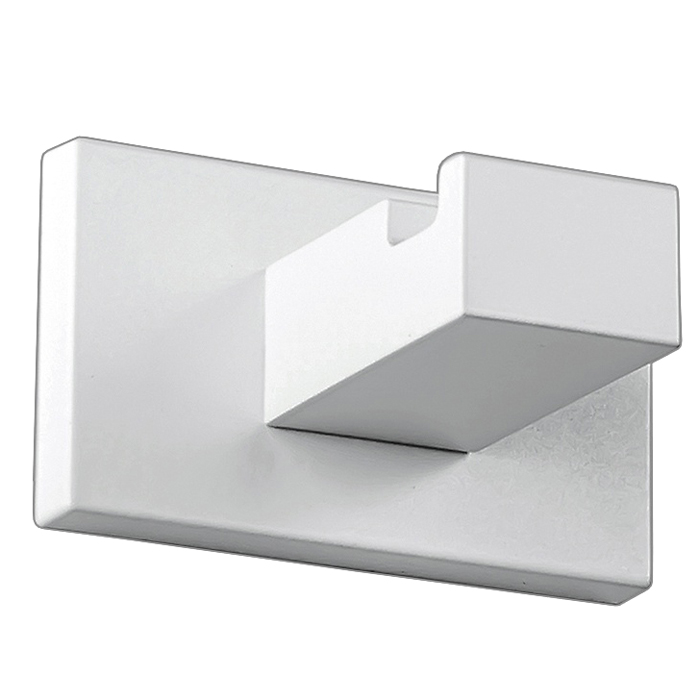 Фото Крючок Colombo Look BLC27.BM одинарный, белый матовый