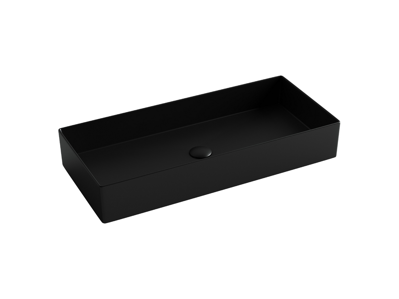 Фото Раковина Ceramicanova Element CN6072MB накладная 80,1 × 36,1 × 13 см, черный матовый