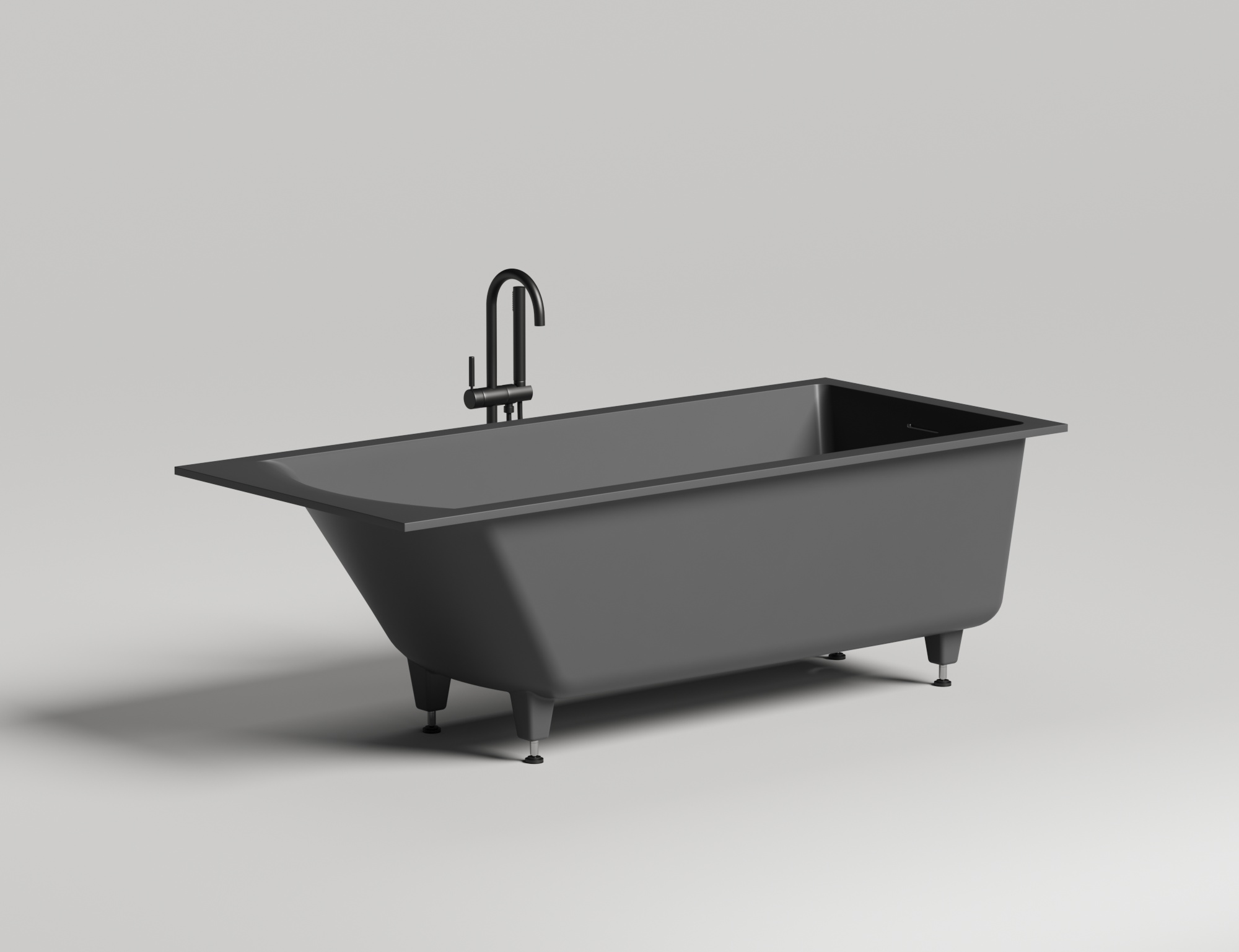 Фото Ванна Salini Cascata Kit 180x80 104513G встраиваемая из литьевого мрамора, белая глянцевая