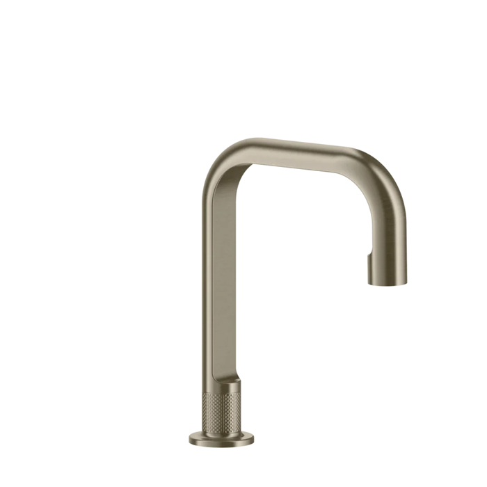 Фото Излив Gessi Inciso 58093#149 отдельностоящий никель браш