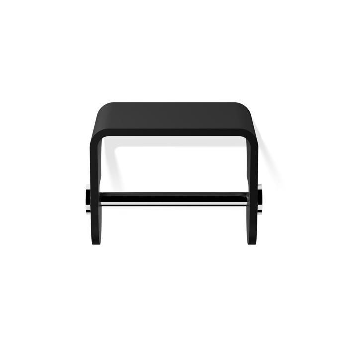 Фото Держатель туалетной бумаги Decor Walther Stone 0974564 подвесной, черный матовый