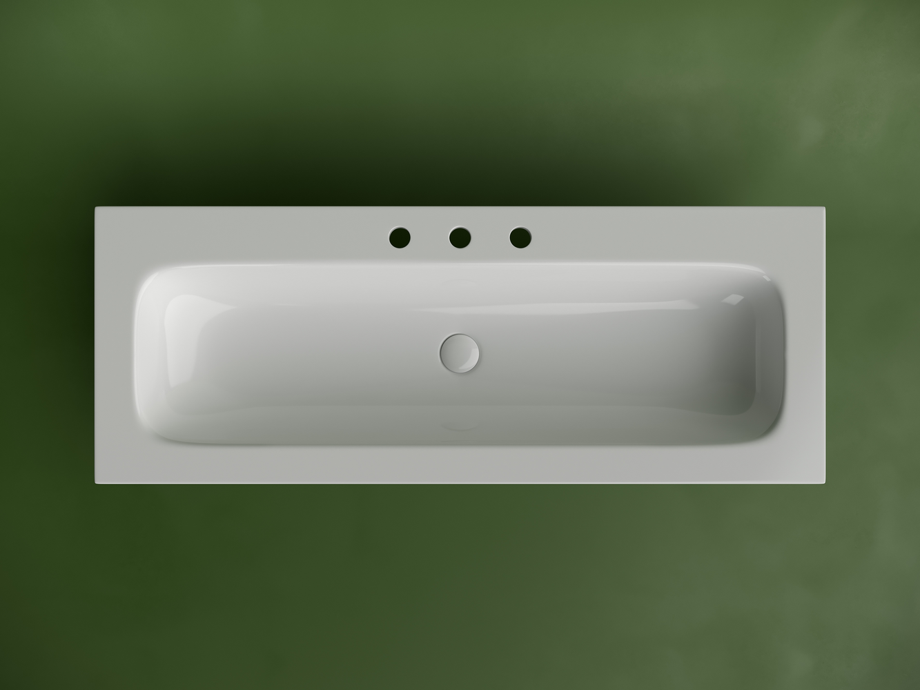 Фото Раковина Ceramicanova Grace CN7024 мебельная 121 × 45,7 × 13,7 см, белый глянцевый