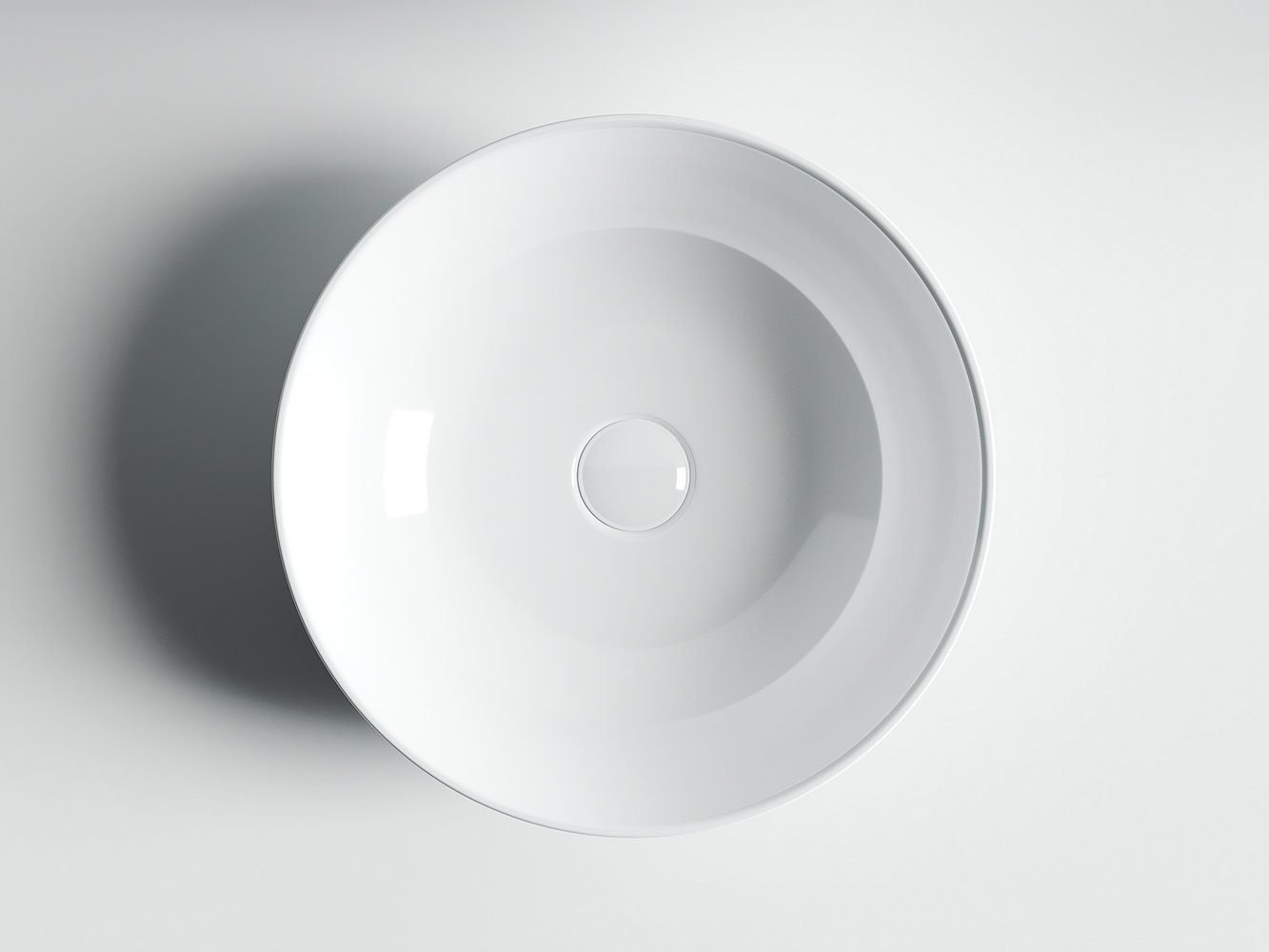 Фото Раковина Ceramicanova Element CN6013 накладная 42 × 41,5 × 13,5 см, белый глянцевый