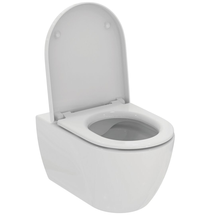 Фото Унитаз подвесной Ideal Standard Ellisse T569201, безободковый, с сиденьем с микролифтом, белый глянцевый