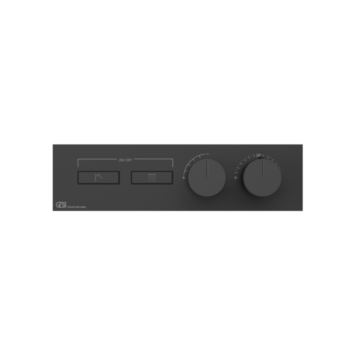 Фото Смеситель Gessi Hi-Fi 63012#299 для душа термостат, черный матовый