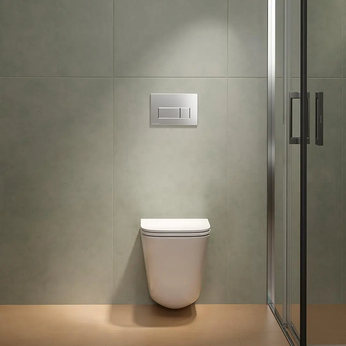Фото Унитаз подвесной укороченный Kerama Marazzi Cubo CU.T.wc.02, с сиденьем, белый глянцевый