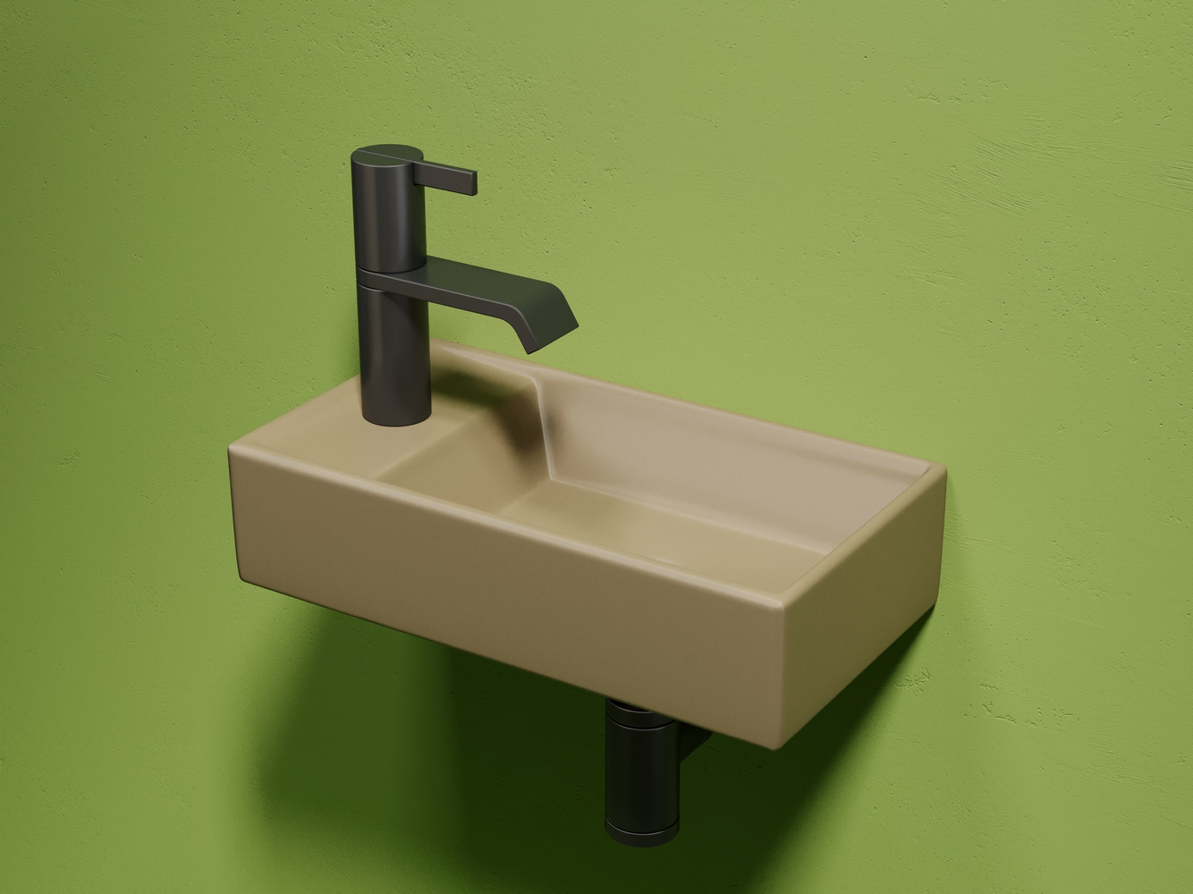 Фото Раковина Ceramicanova Element CN6051RMC подвесная 40,7 × 21,7 × 10 см, капучино матовый