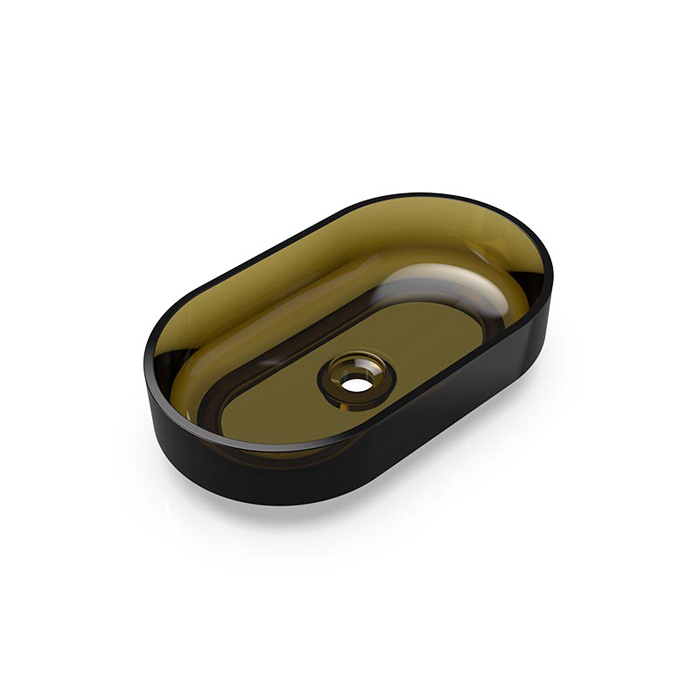 Фото Раковина Knief Solid Surface 70203030 накладная 55 см, цвет Pyrit # 030