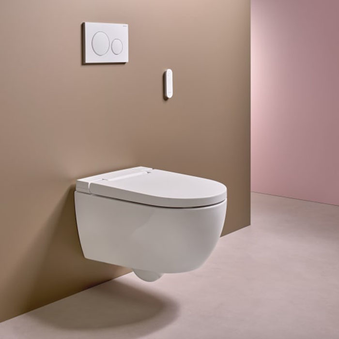 Фото Унитаз-биде подвесной Geberit AquaClean 146.350.01.1, с сиденьем, белый глянцевый
