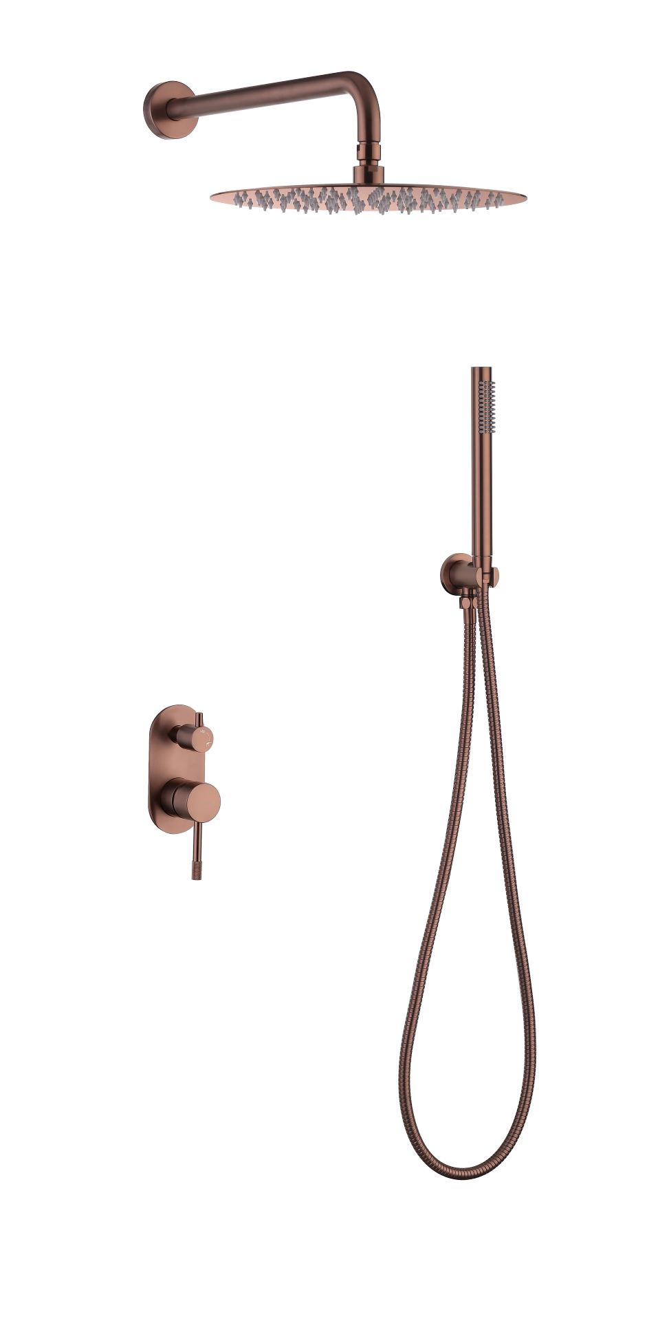 Фото Душевая система Boheme Uno 464-CB медь браш