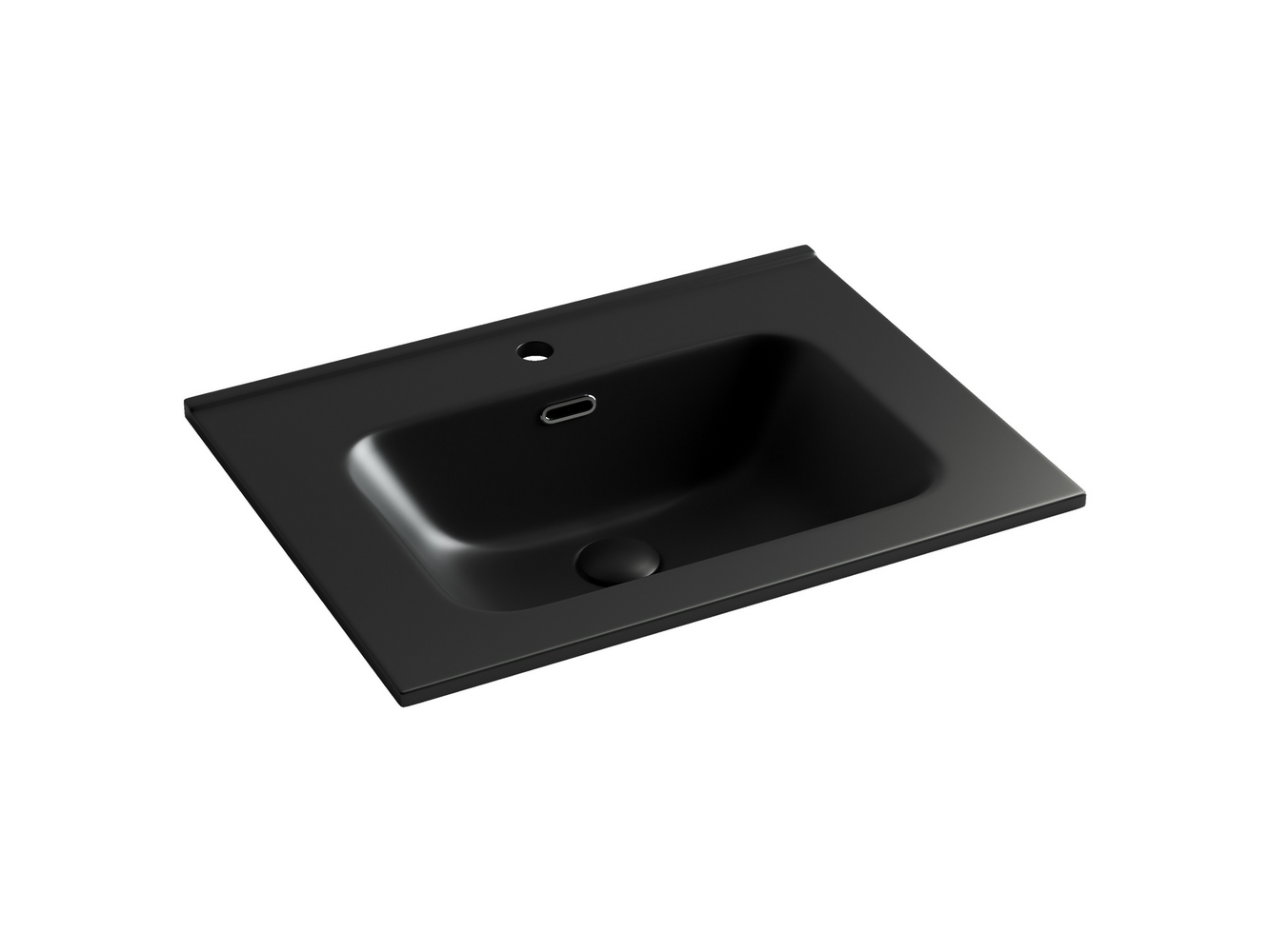 Фото Раковина Ceramicanova Element CN7001MB мебельная 61 × 46,5 × 18 см, черный матовый