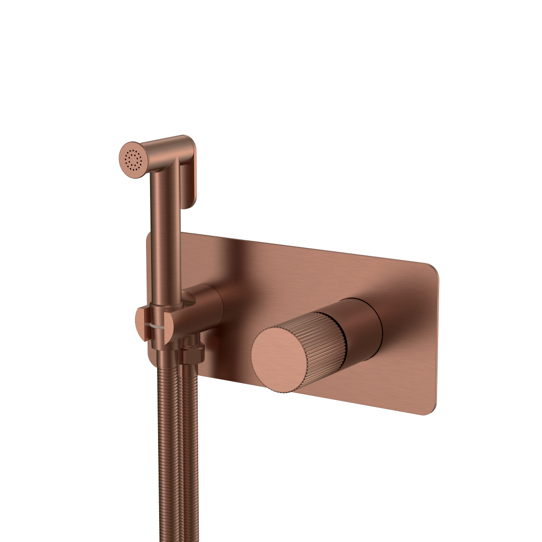 Фото Гигиенический душ Boheme Stick 127-BRB.3 со смесителем брашированная бронза