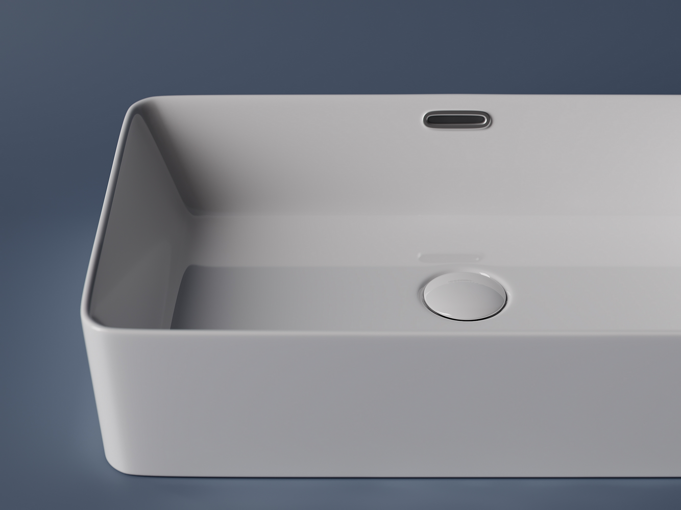 Фото Раковина Ceramicanova Element CN5025 накладная 60 × 38 × 14 см, белый глянцевый