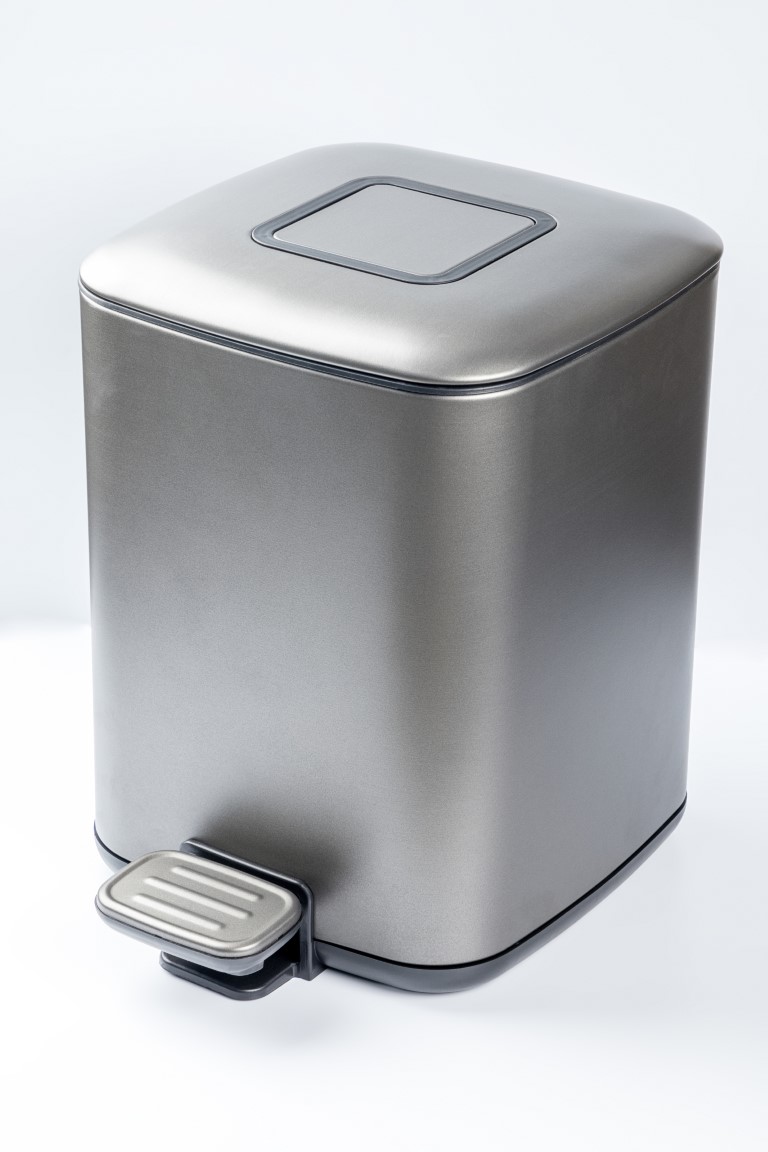 Фото Мусорное ведро Boheme Q 10948-GM графит браш 9 л