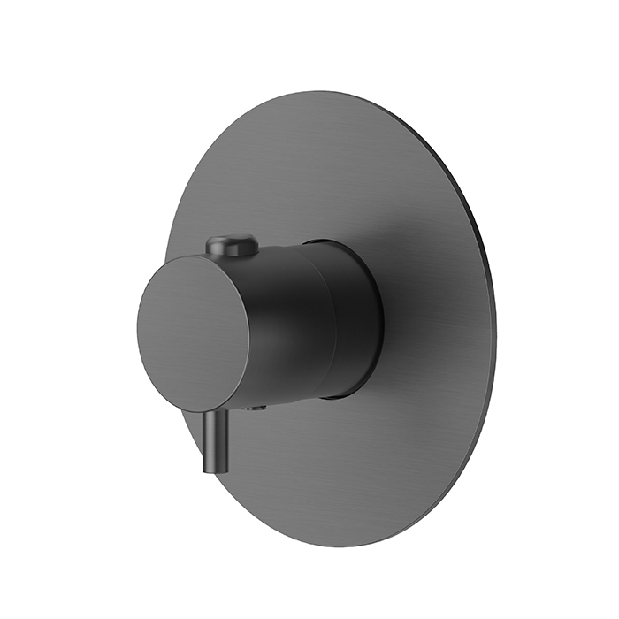 Фото Смеситель Newform X-Steel 316 67670EX.59.064 для душа термостат, оружейная сталь браш PVD