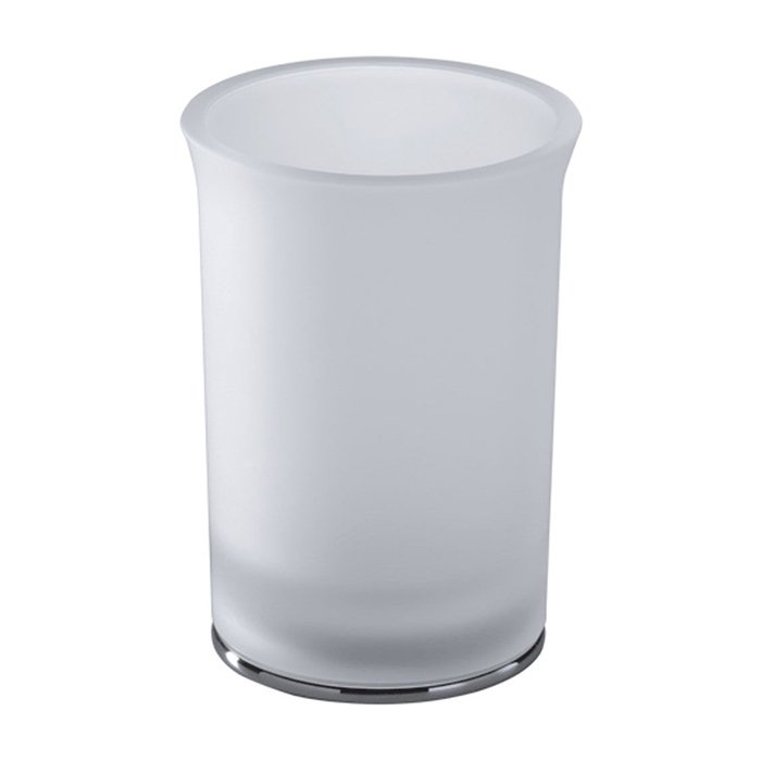 Фото Стакан Colombo Link B2441.CR-VAN настольный хром глянец/стекло матовое