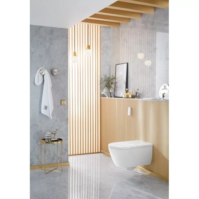 Фото Унитаз-биде подвесной Villeroy & Boch Viclean V0E100R1, с сиденьем с микролифтом, белый глянцевый