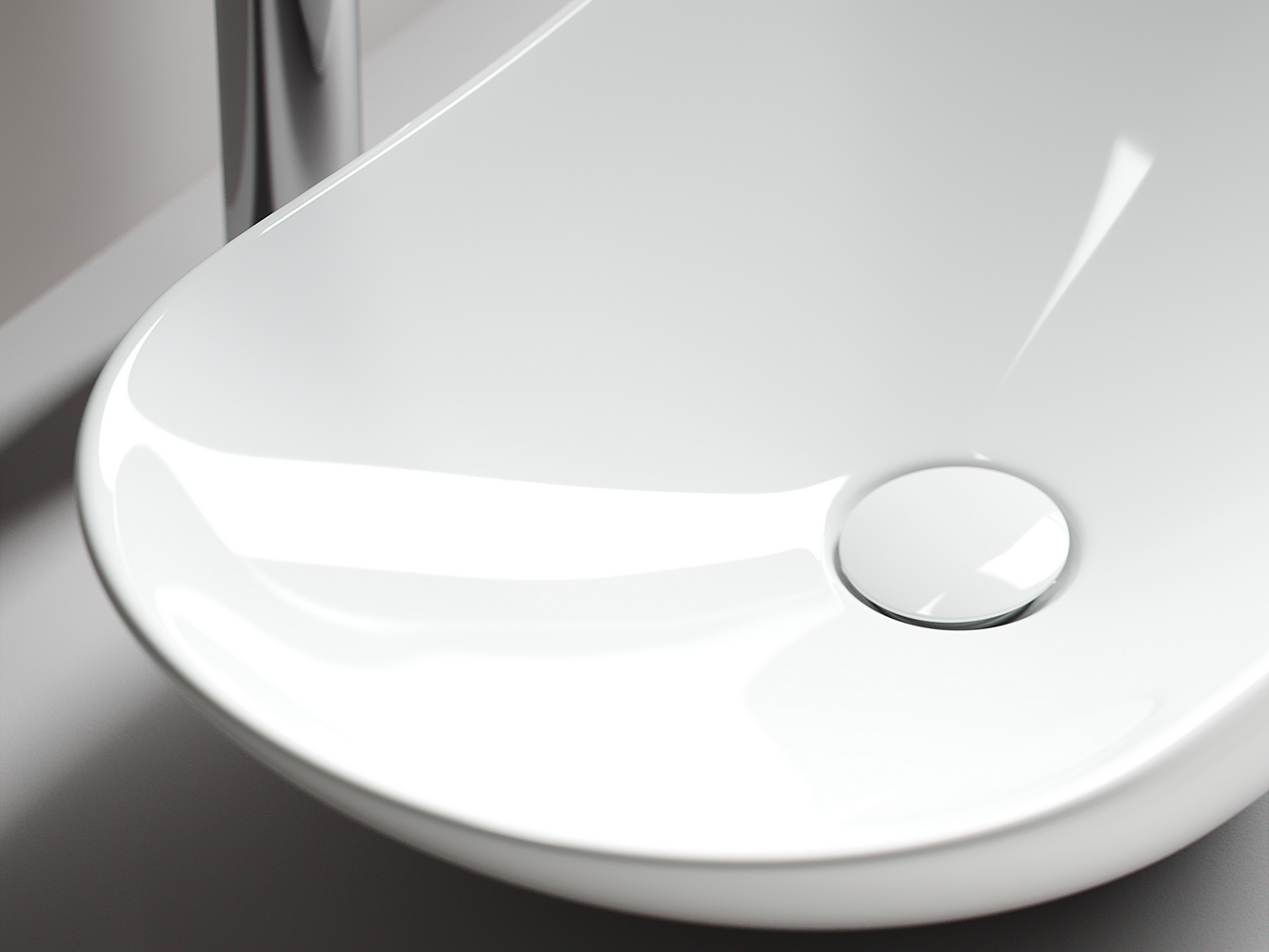 Фото Раковина Ceramicanova Element CN6015 накладная 62 × 36 × 14,5 см, белый глянцевый