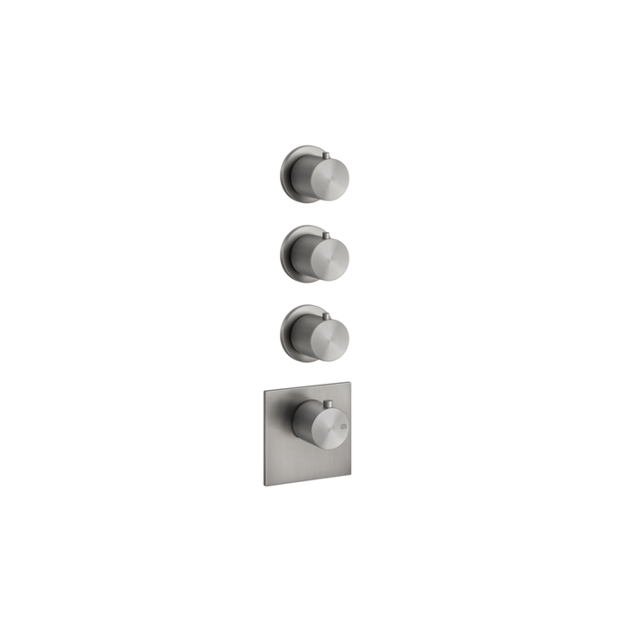 Фото Смеситель Gessi Gessi316 54506#239 для душа термостат, нержавеющая сталь браш