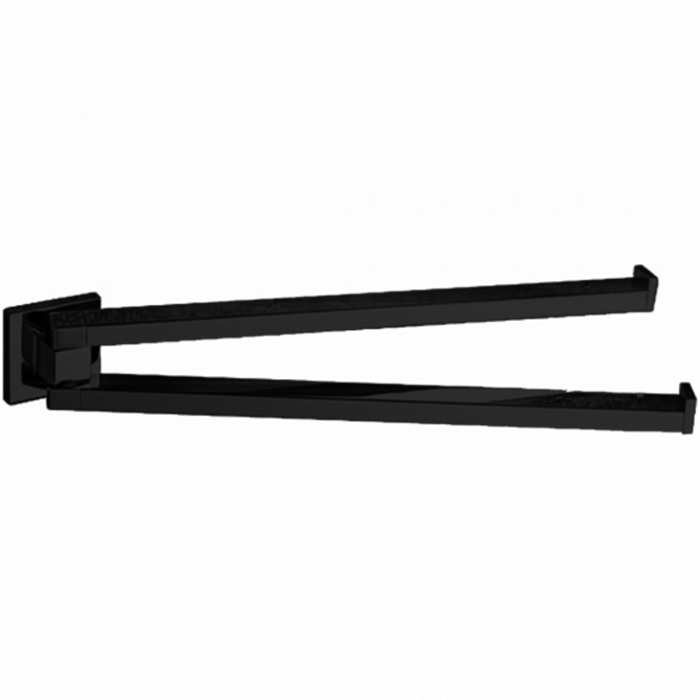 Фото Полотенцедержатель Colombo Basic B3712.NM подвесной черный матовый L 33,4 см