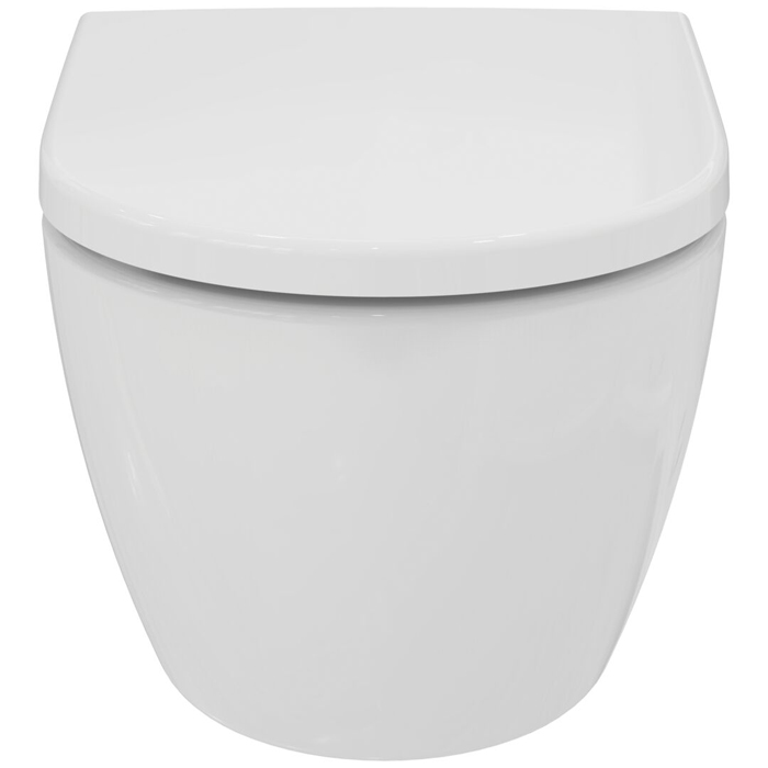 Фото Унитаз подвесной Ideal Standard Ellisse T569201, безободковый, с сиденьем с микролифтом, белый глянцевый