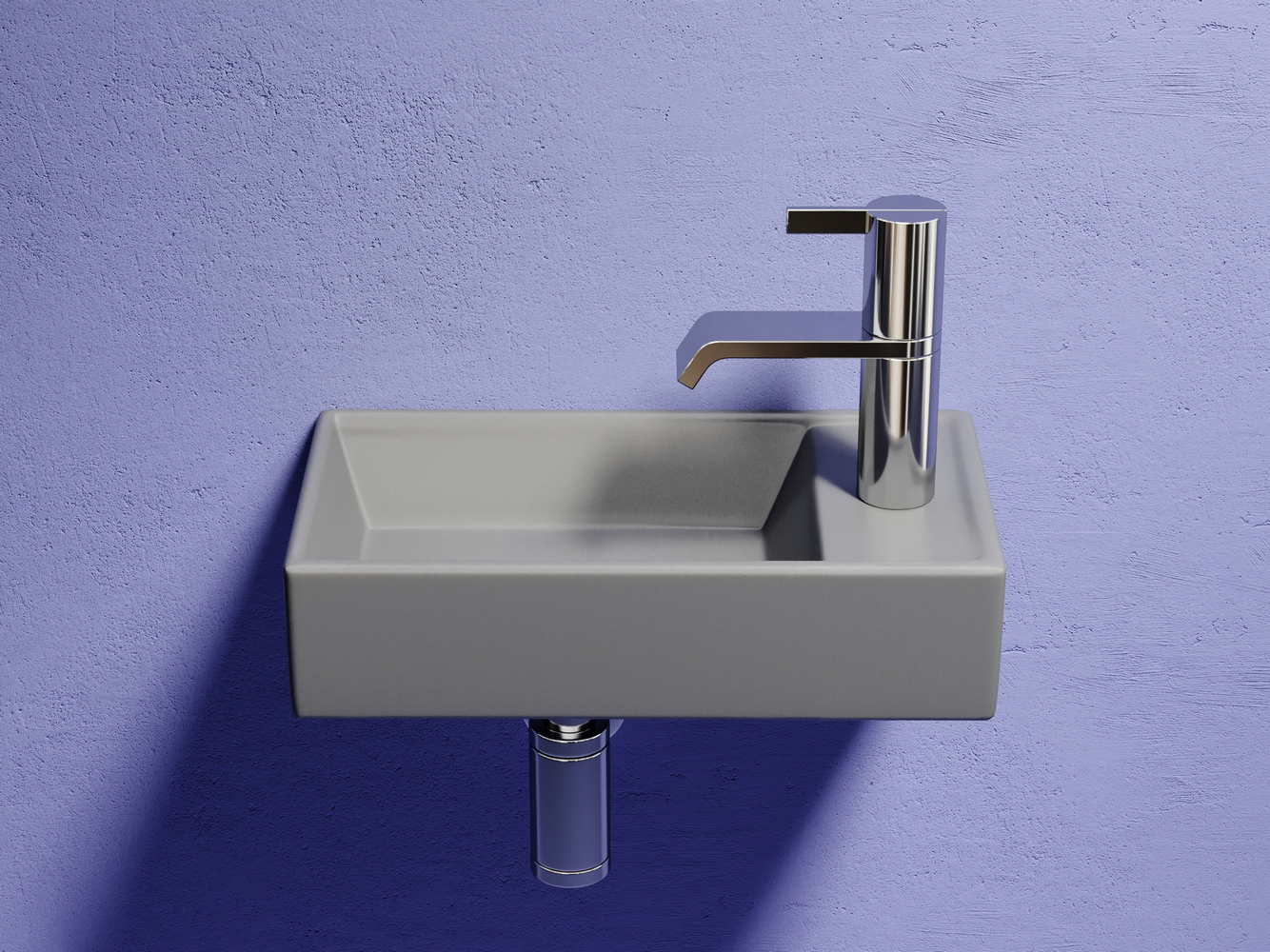 Фото Раковина Ceramicanova Element CN6051LMH подвесная 41 × 22,5 × 10,5 см, антрацит матовый