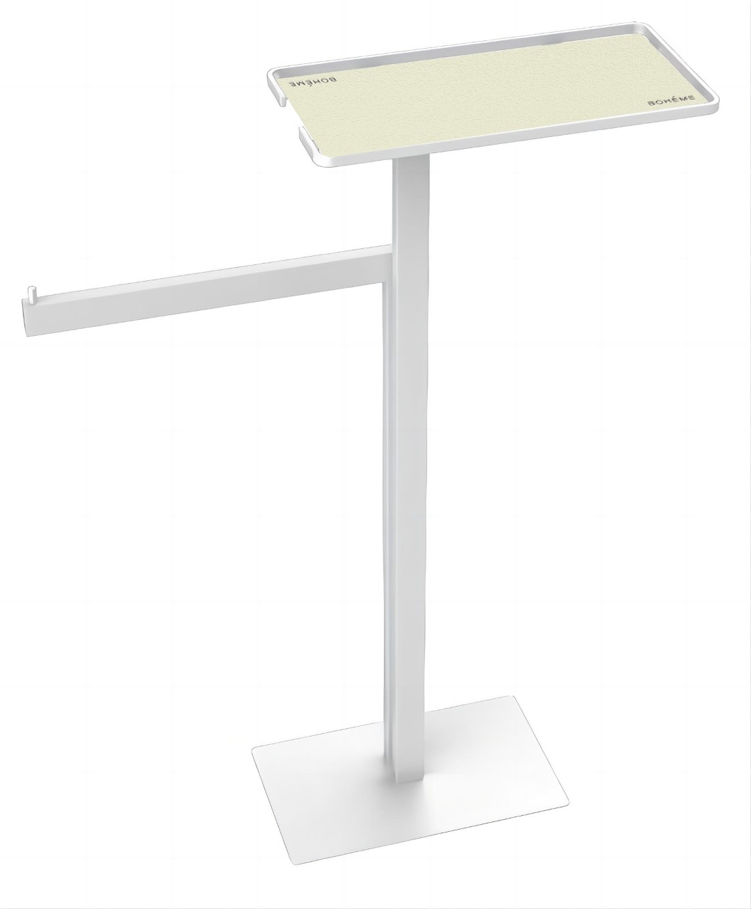 Фото Стойка Boheme 10952-MW с полотенцедержателем и полкой белый матовый