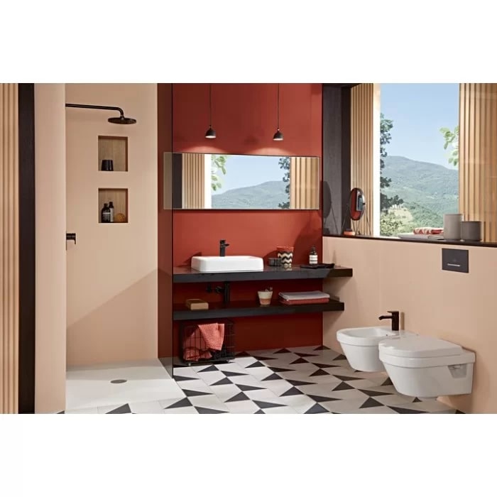Фото Унитаз подвесной Villeroy & Boch Architectura 5684HR01, безободковый, с сиденьем с микролифтом, белый глянцевый