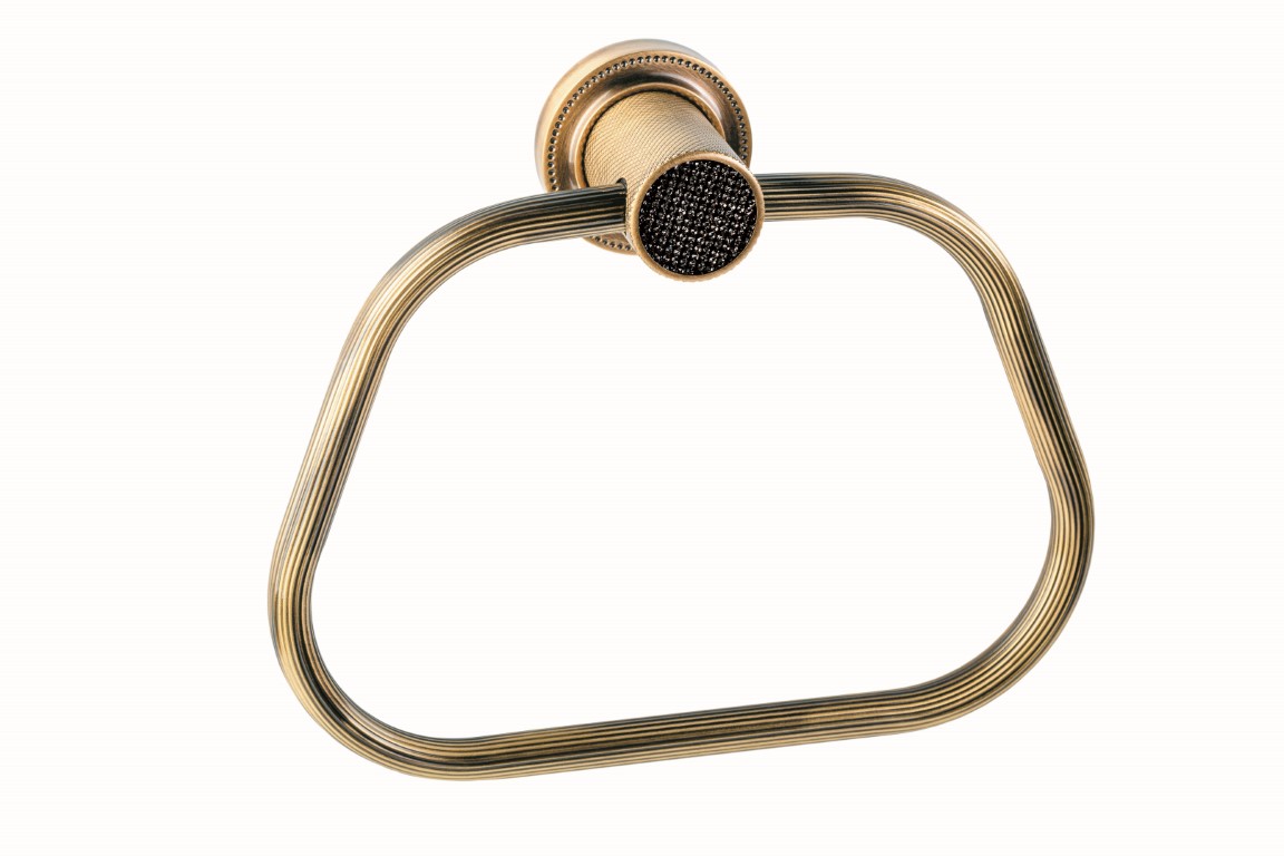 Фото Полотенцедержатель Boheme Royal Cristal 10925-BR-B бронза 22 см