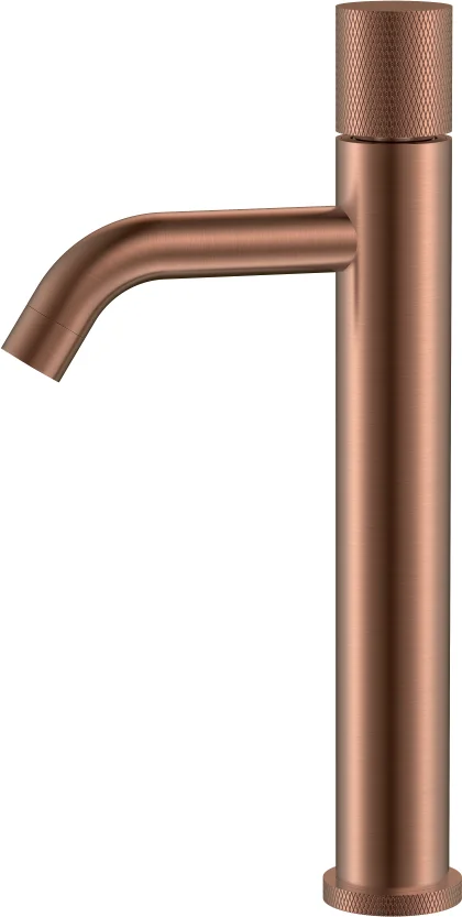 Фото Смеситель для раковины Boheme Stick 122-CB высокий медь браш