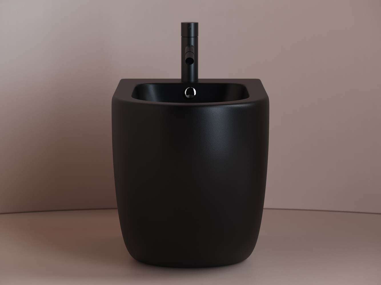 Фото Биде Ceramicanova Metropol CN4005MB напольное, черный матовый