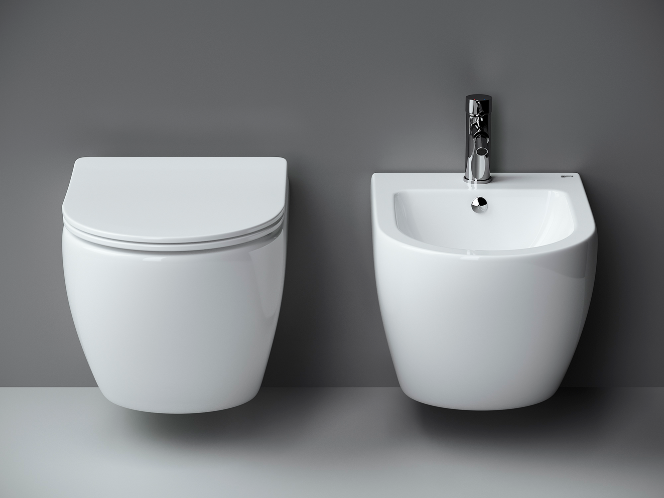 Фото Биде Ceramicanova Metropol CN4003 подвесное, белый глянцевый
