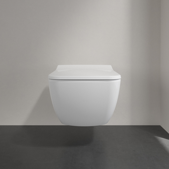 Фото Унитаз подвесной Villeroy & Boch Venticello 4611RS01, безободковый, с сиденьем с микролифтом, белый глянцевый