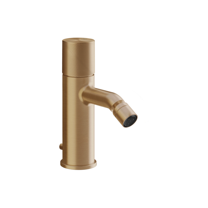 Фото Смеситель Gessi Habito 70607#726 для биде с донным клапаном, бронза браш pvd