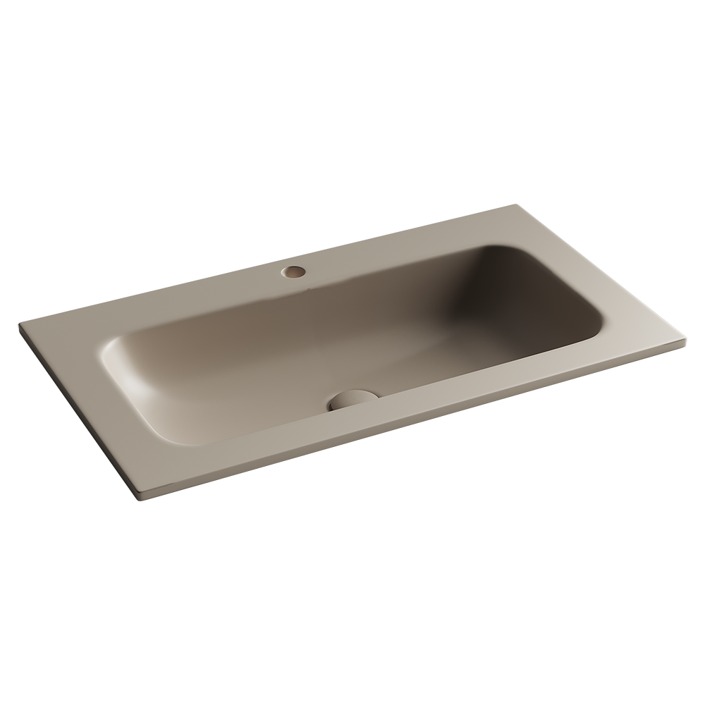 Фото Раковина Ceramicanova Grace CN7012MC мебельная 81 × 45,7 × 13,7 см, капучино матовый