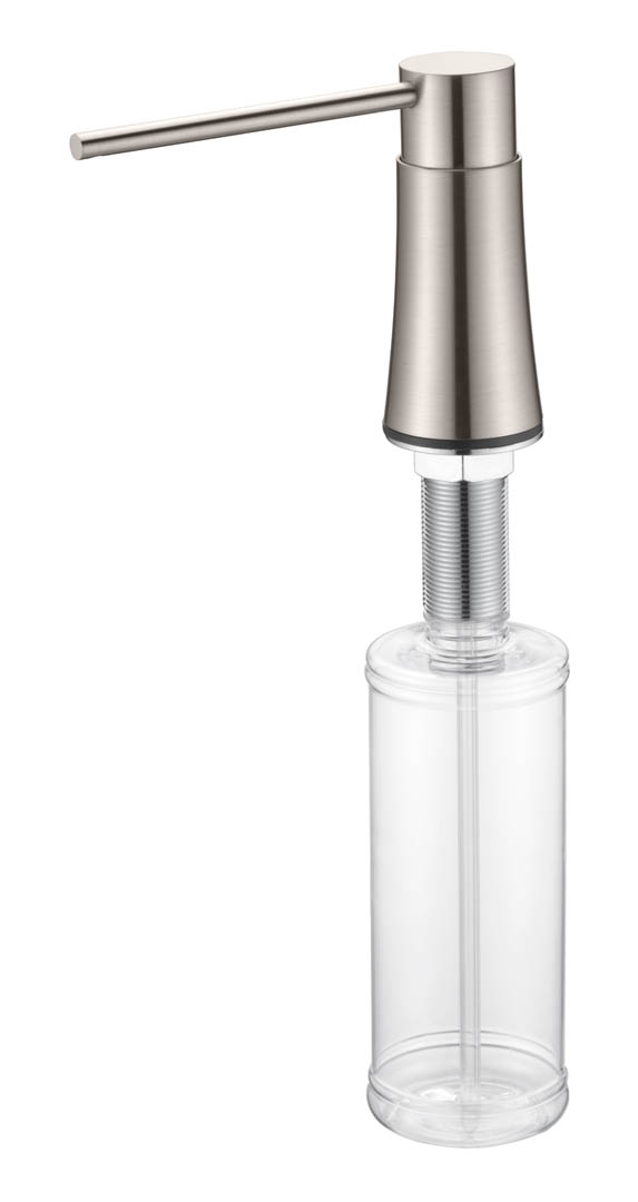 Фото Дозатор для кухонной мойки Boheme 630-NB встраиваемый, nickel brushed, никель матовый