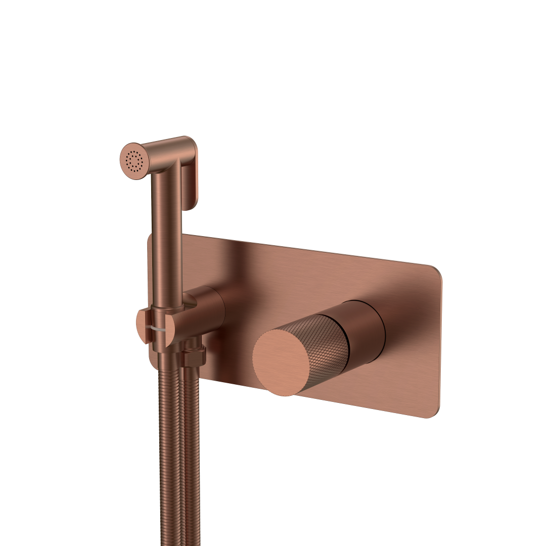 Фото Гигиенический душ Boheme Stick 127-BRB.2 со смесителем брашированная бронза