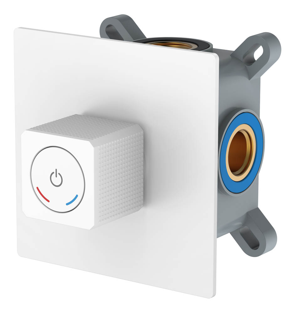 Фото Смеситель для душа Boheme Quad 154-5-MW белый матовый