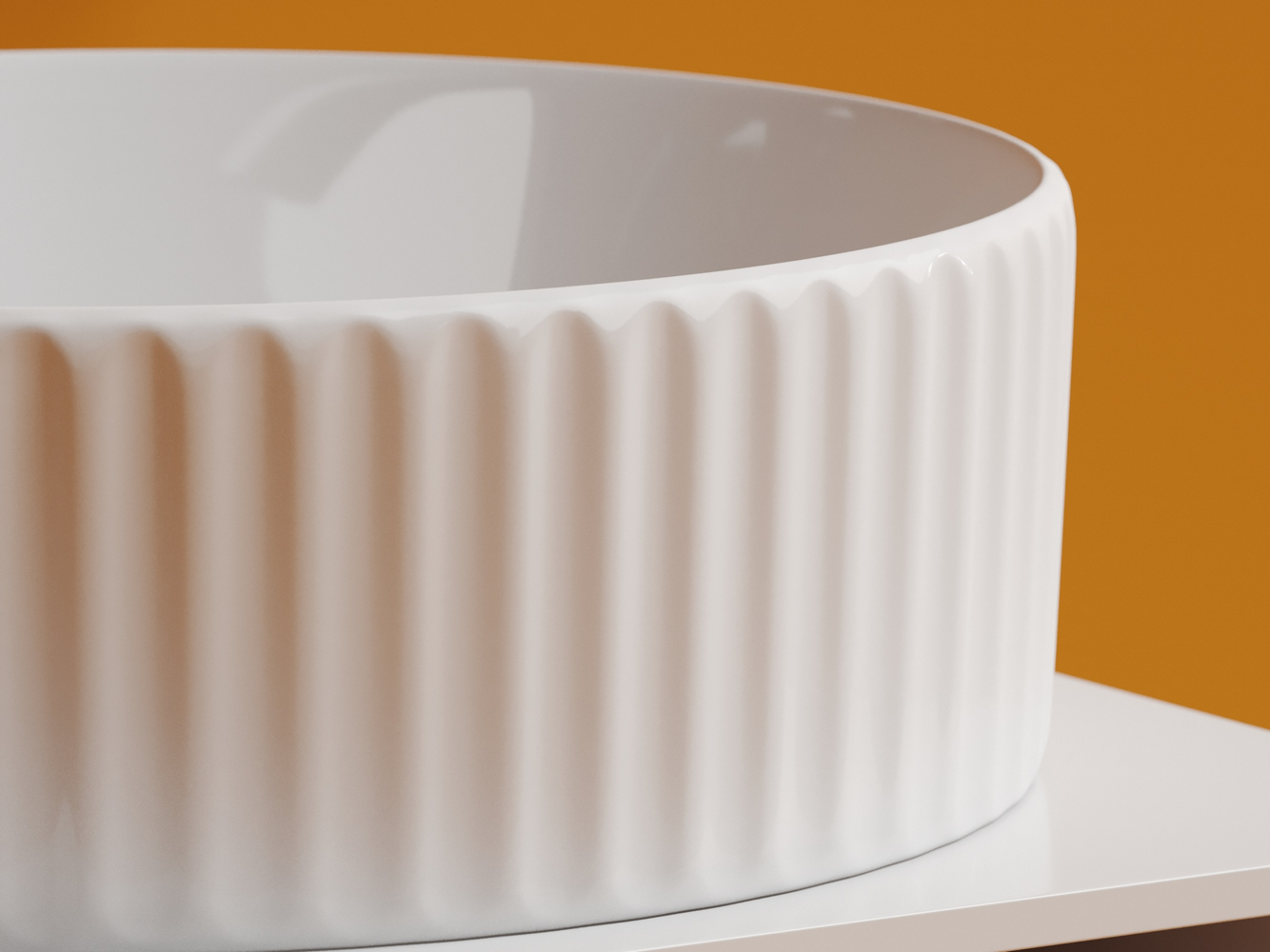 Фото Раковина Ceramicanova Element CN6057 накладная 36 × 36 × 11,5 см, белый глянцевый
