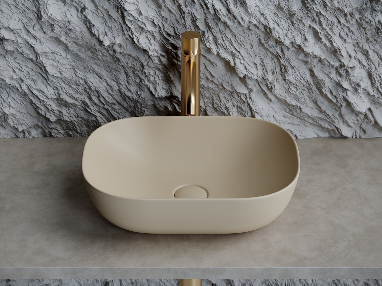 Фото Раковина Ceramicanova Element CN6009MC накладная 46 × 33 × 13,5 см, капучино матовый