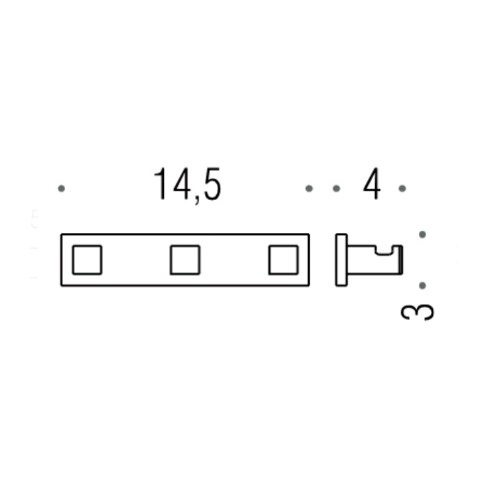 Фото Крючок Colombo Look BLC37.GL графит глянец