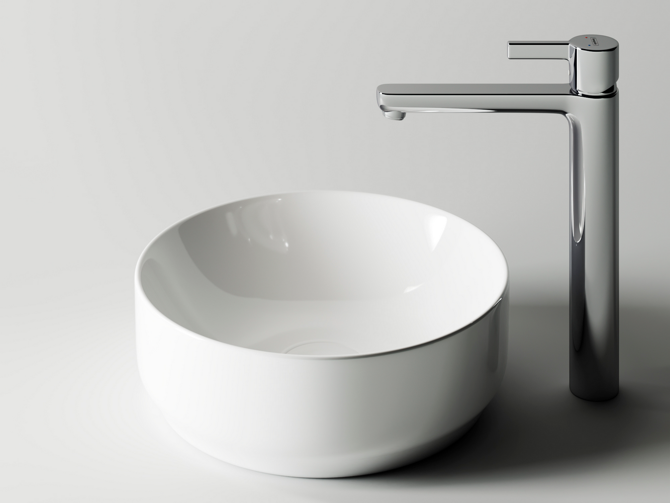Фото Раковина Ceramicanova Element CN6005 накладная 35 × 35 × 12 см, белый глянцевый