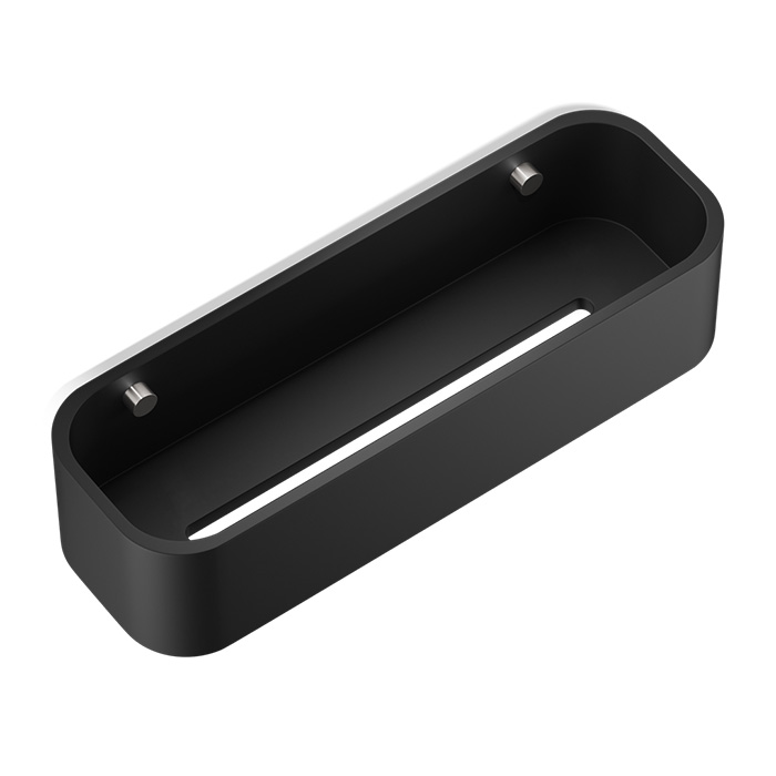 Фото Полка Decor Walther Black Stone 0973865 подвесная 30x10 см, сталь матовая/черный матовый