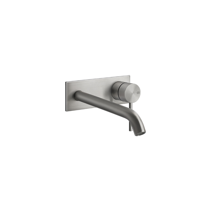 Фото Смеситель Gessi Gessi316 54090#239 для раковины с изливом, нержавеющая сталь браш
