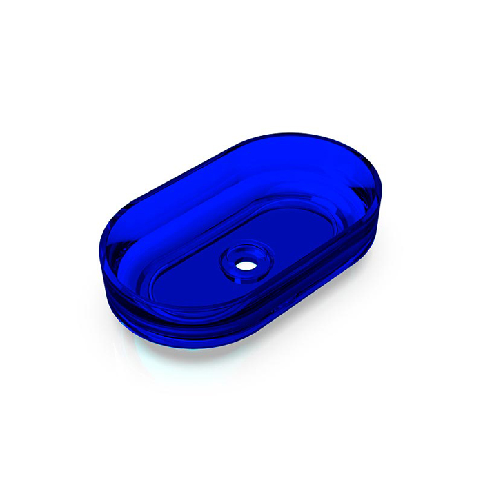 Фото Раковина Knief Solid Surface 70203XXX накладная 55 см, цвет Marine blue # XXX