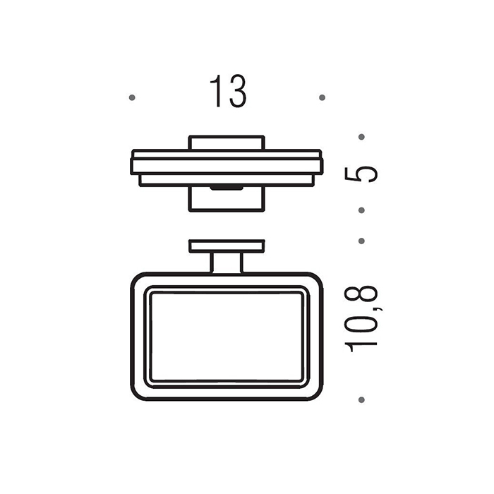 Фото Мыльница Colombo Basic B3701.NM-VAN подвесная черный матовый