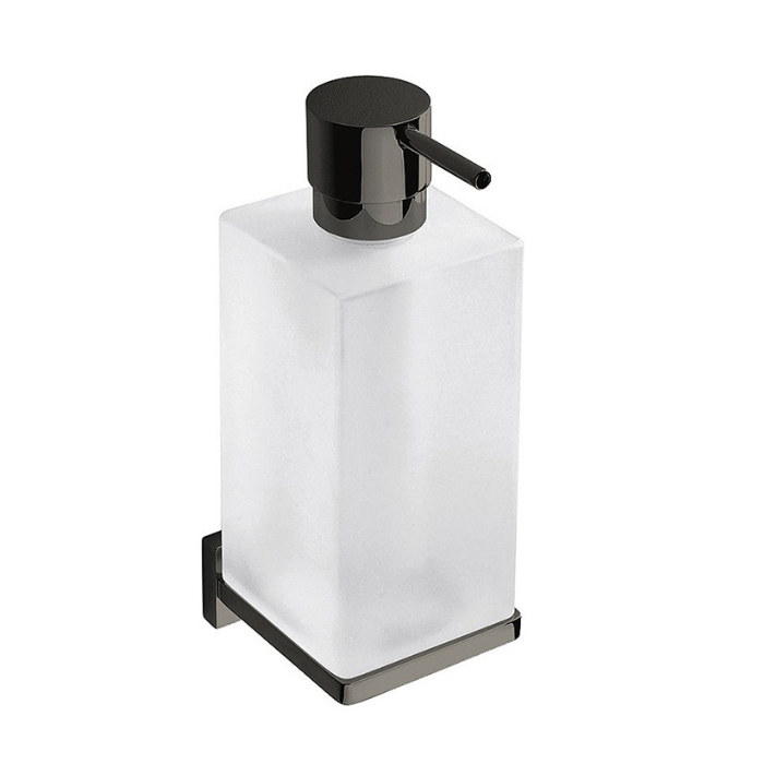 Фото Дозатор Colombo Look B9316.GL-VAN подвесной графит глянец/стекло матовое